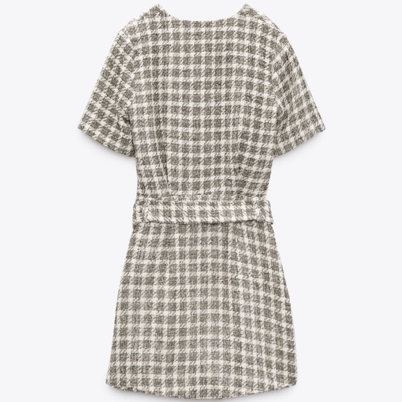 Zara Cut out Plaid Dress - Picture 5 of 6